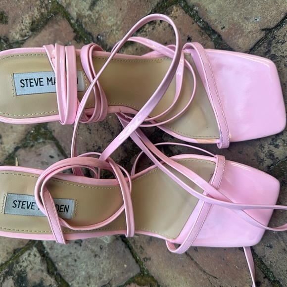 Steve Madden lace up heels new ( worn once )size 9.5 - Picture 5 of 7
